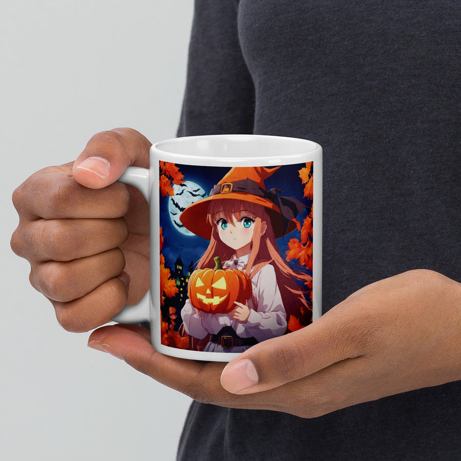 White glossy mug - WhatUWant2Buy