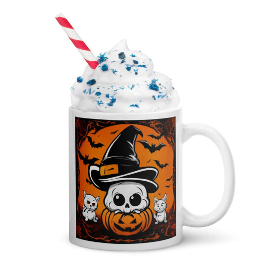 White glossy mug - WhatUWant2Buy