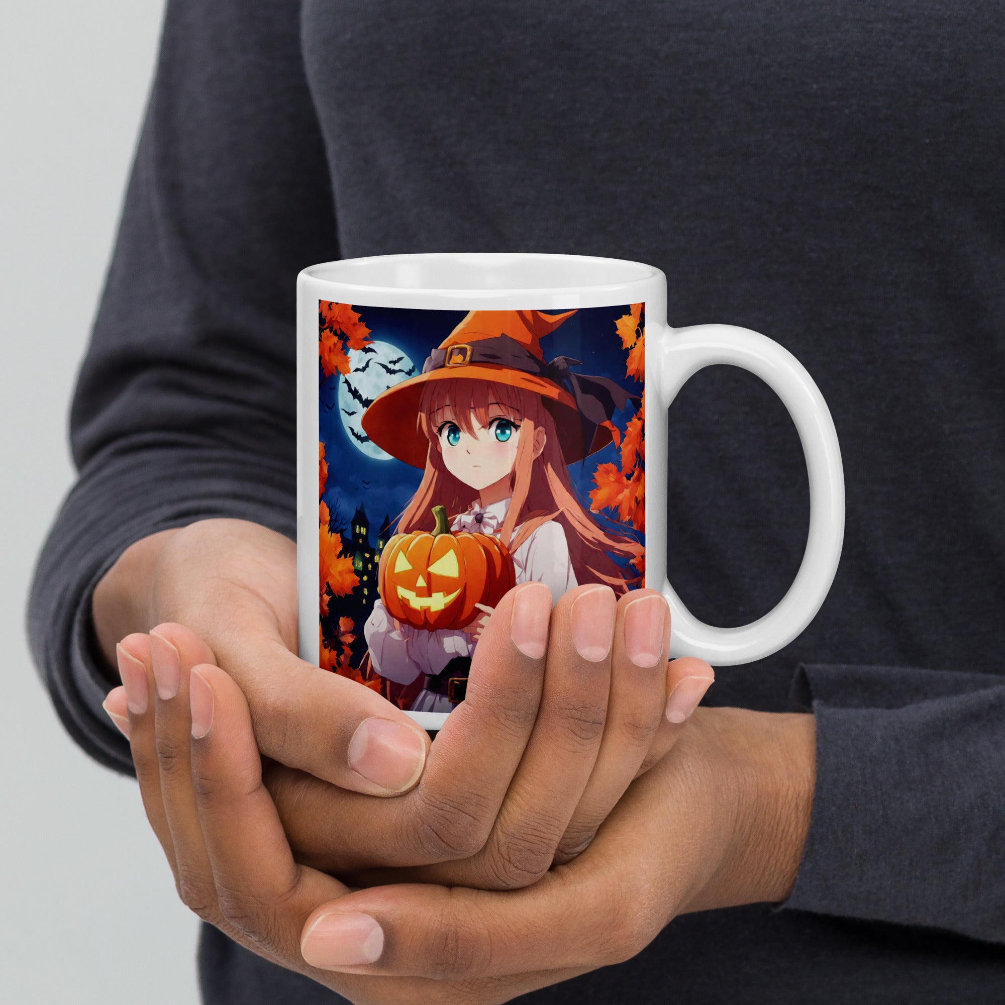 White glossy mug - WhatUWant2Buy