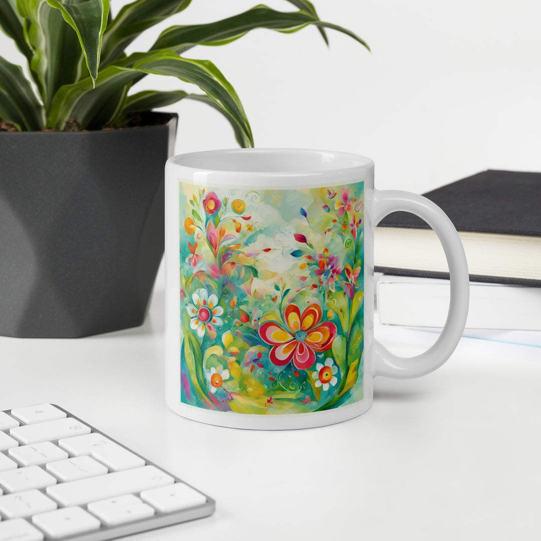 White glossy mug - WhatUWant2Buy