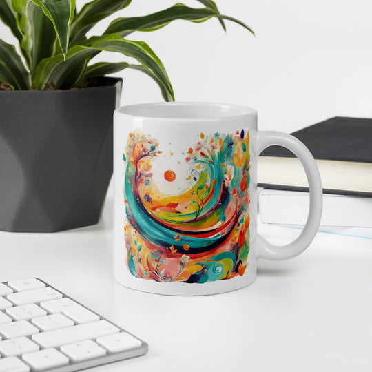 White glossy mug - WhatUWant2Buy
