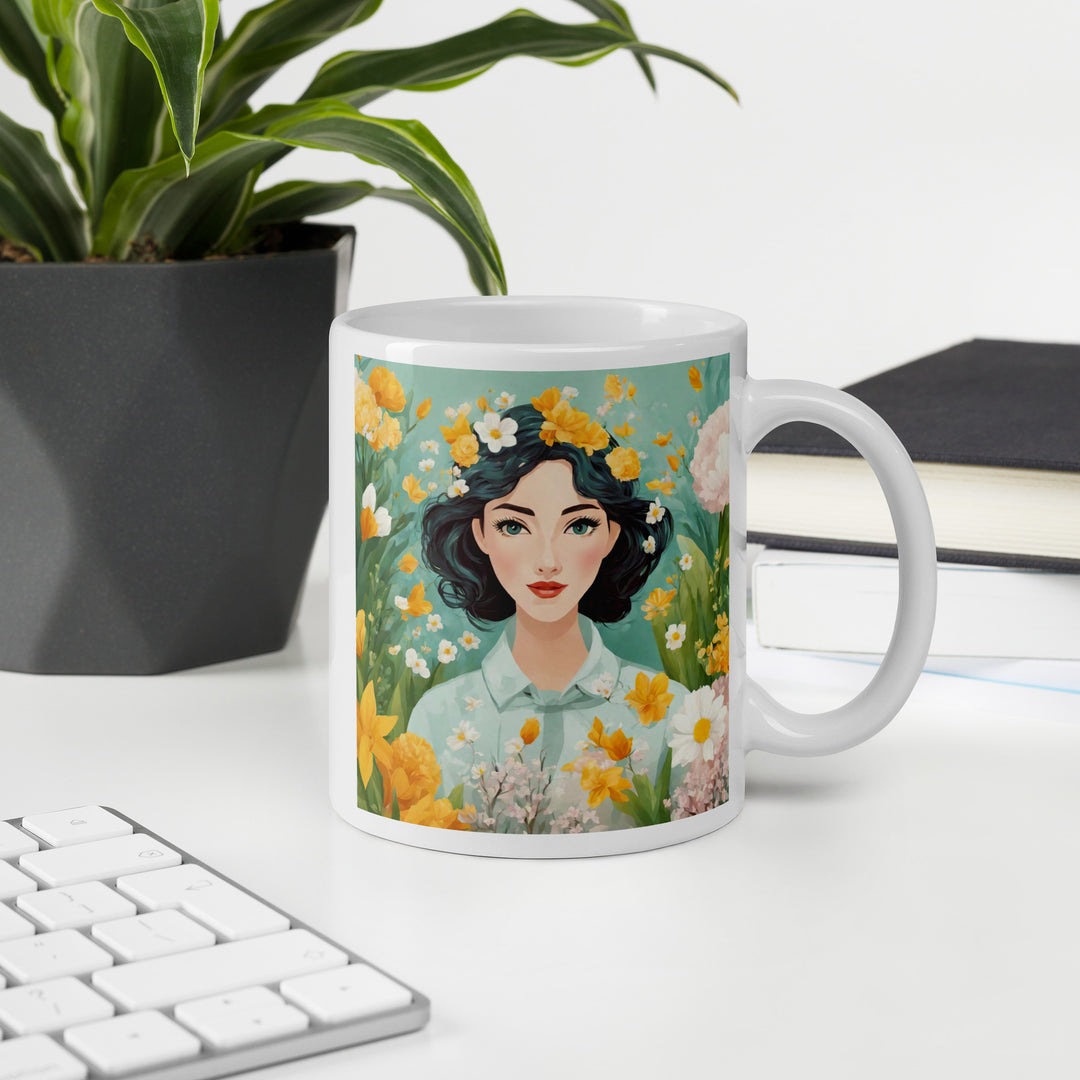 White glossy mug - WhatUWant2Buy