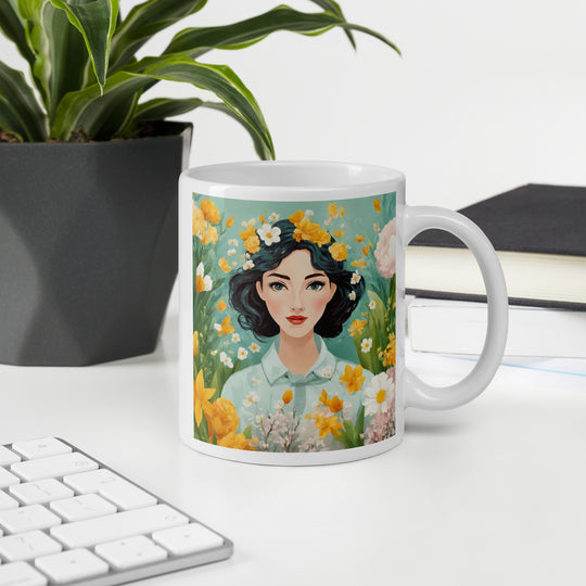 White glossy mug - WhatUWant2Buy
