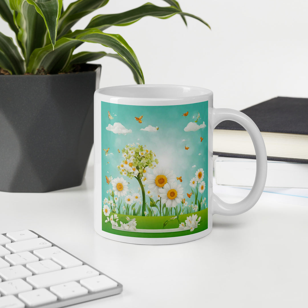 White glossy mug - WhatUWant2Buy