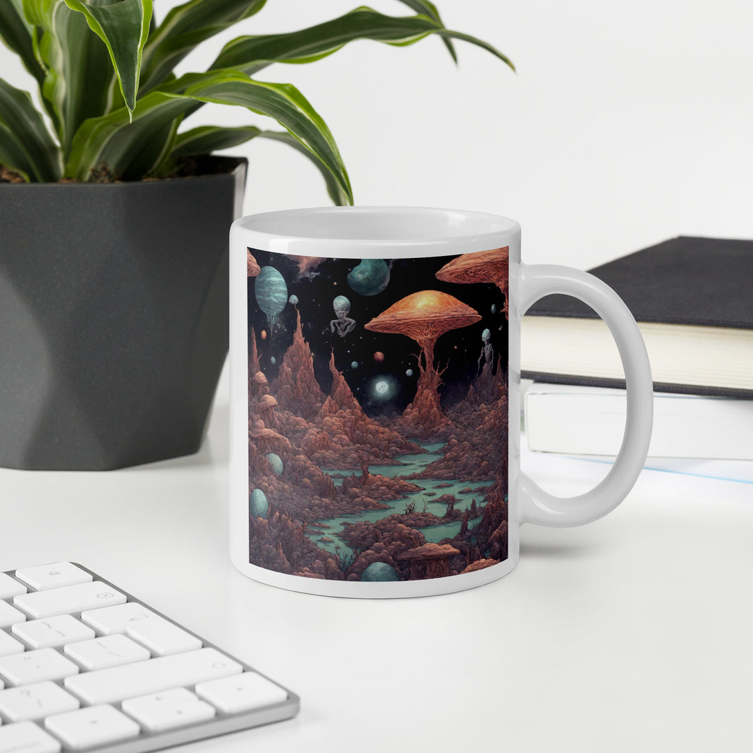 White glossy mug - WhatUWant2Buy