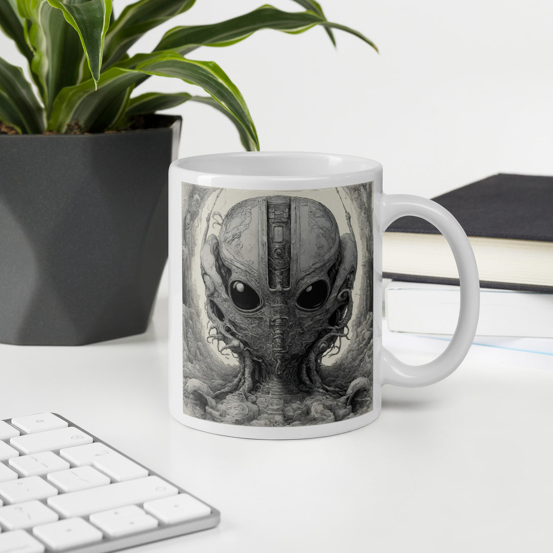 White glossy mug - WhatUWant2Buy