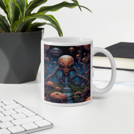 White glossy mug - WhatUWant2Buy
