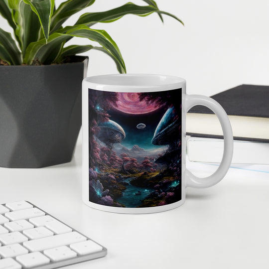 White glossy mug - WhatUWant2Buy