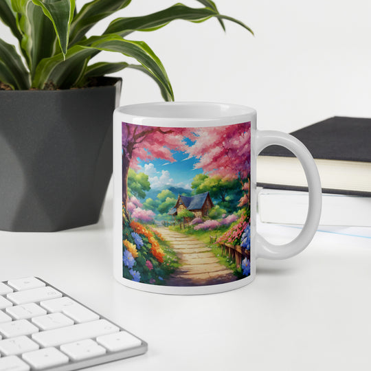 White glossy mug - WhatUWant2Buy