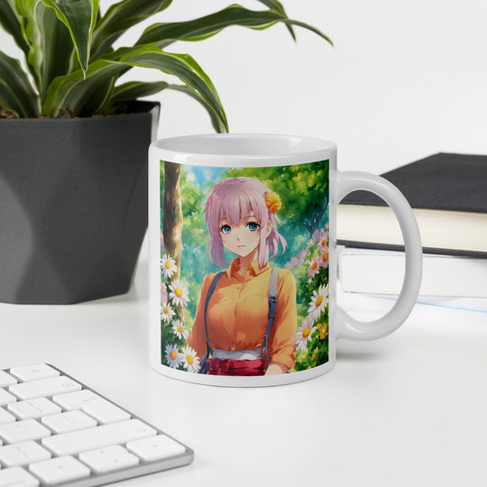 White glossy mug - WhatUWant2Buy