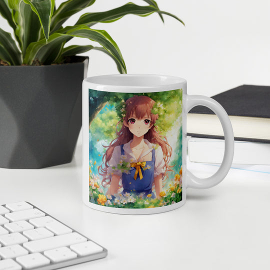 White glossy mug - WhatUWant2Buy