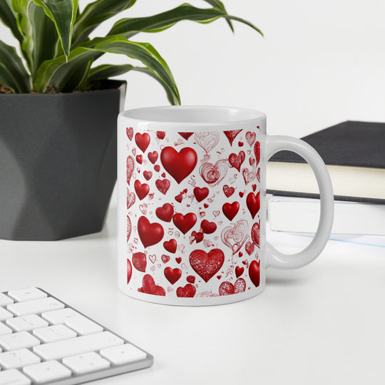 White glossy mug - WhatUWant2Buy