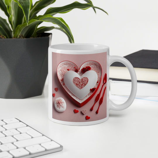 White glossy mug - WhatUWant2Buy
