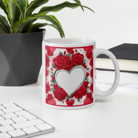 White glossy mug - WhatUWant2Buy