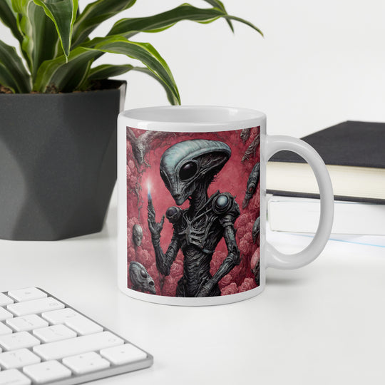 White glossy mug - WhatUWant2Buy