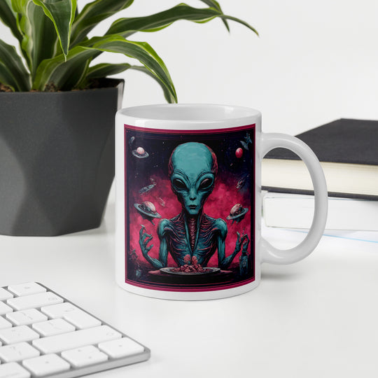 White glossy mug - WhatUWant2Buy
