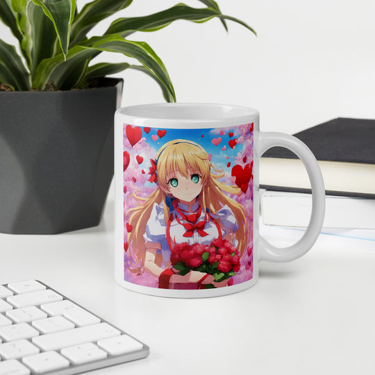 White glossy mug - WhatUWant2Buy