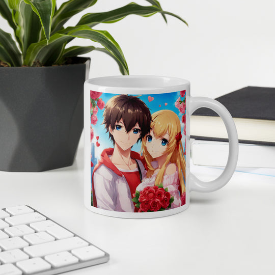 White glossy mug - WhatUWant2Buy