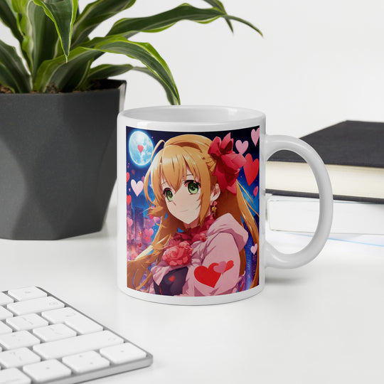 White glossy mug - WhatUWant2Buy
