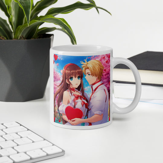 White glossy mug - WhatUWant2Buy