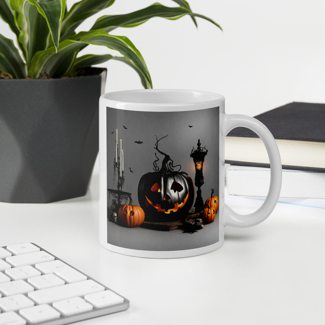 White glossy mug - WhatUWant2Buy