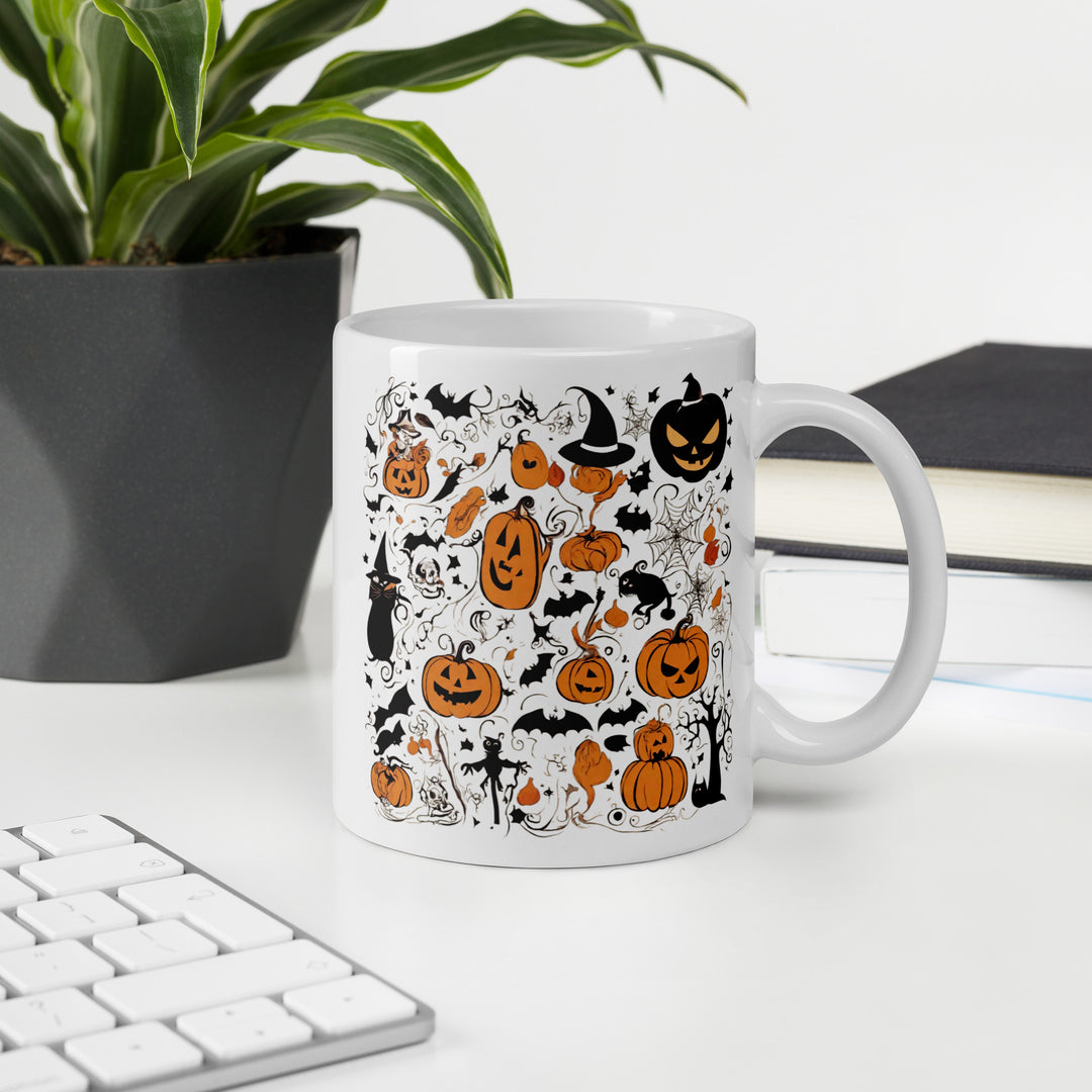 White glossy mug - WhatUWant2Buy