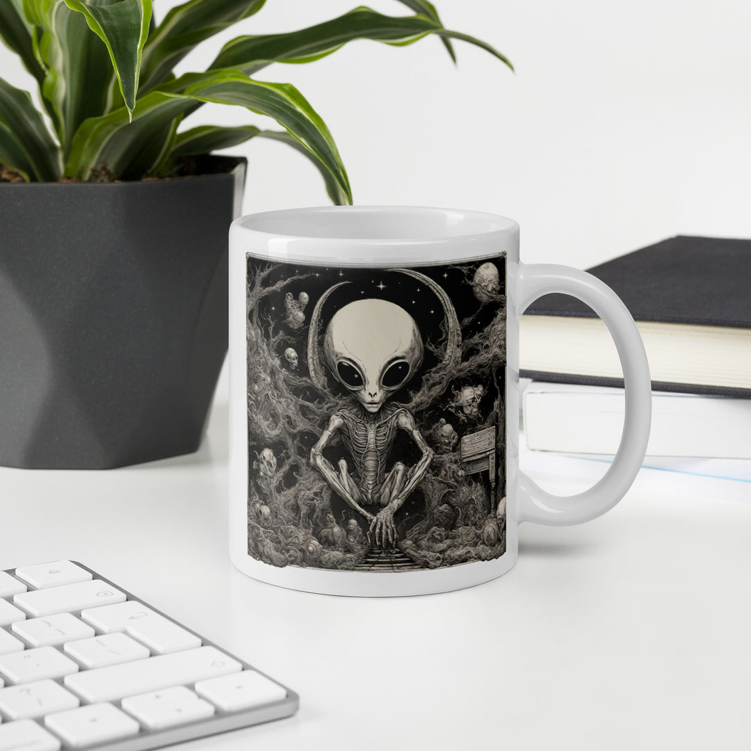White glossy mug - WhatUWant2Buy