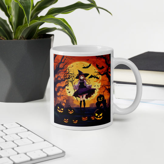 White glossy mug - WhatUWant2Buy