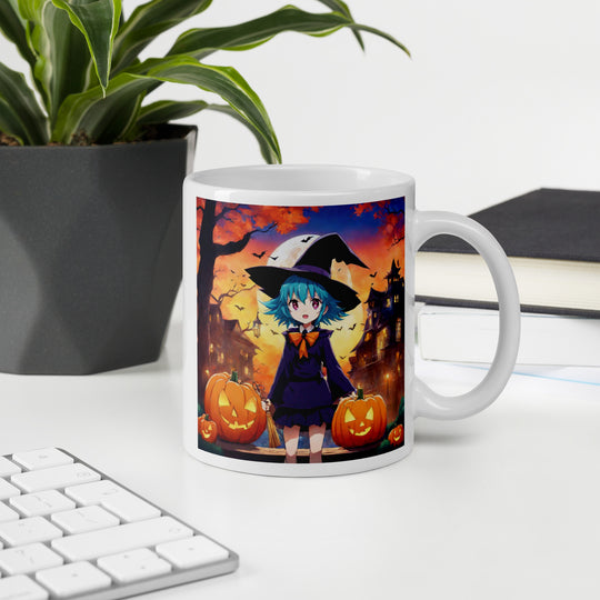 White glossy mug - WhatUWant2Buy