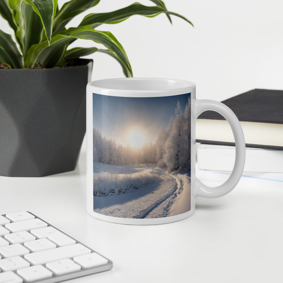 White glossy mug - WhatUWant2Buy