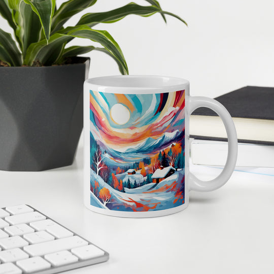White glossy mug - WhatUWant2Buy
