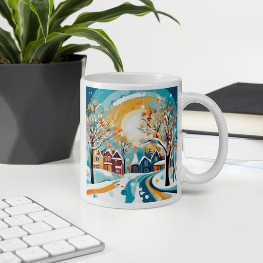 White glossy mug - WhatUWant2Buy