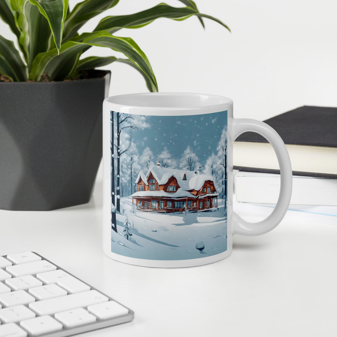 White glossy mug - WhatUWant2Buy