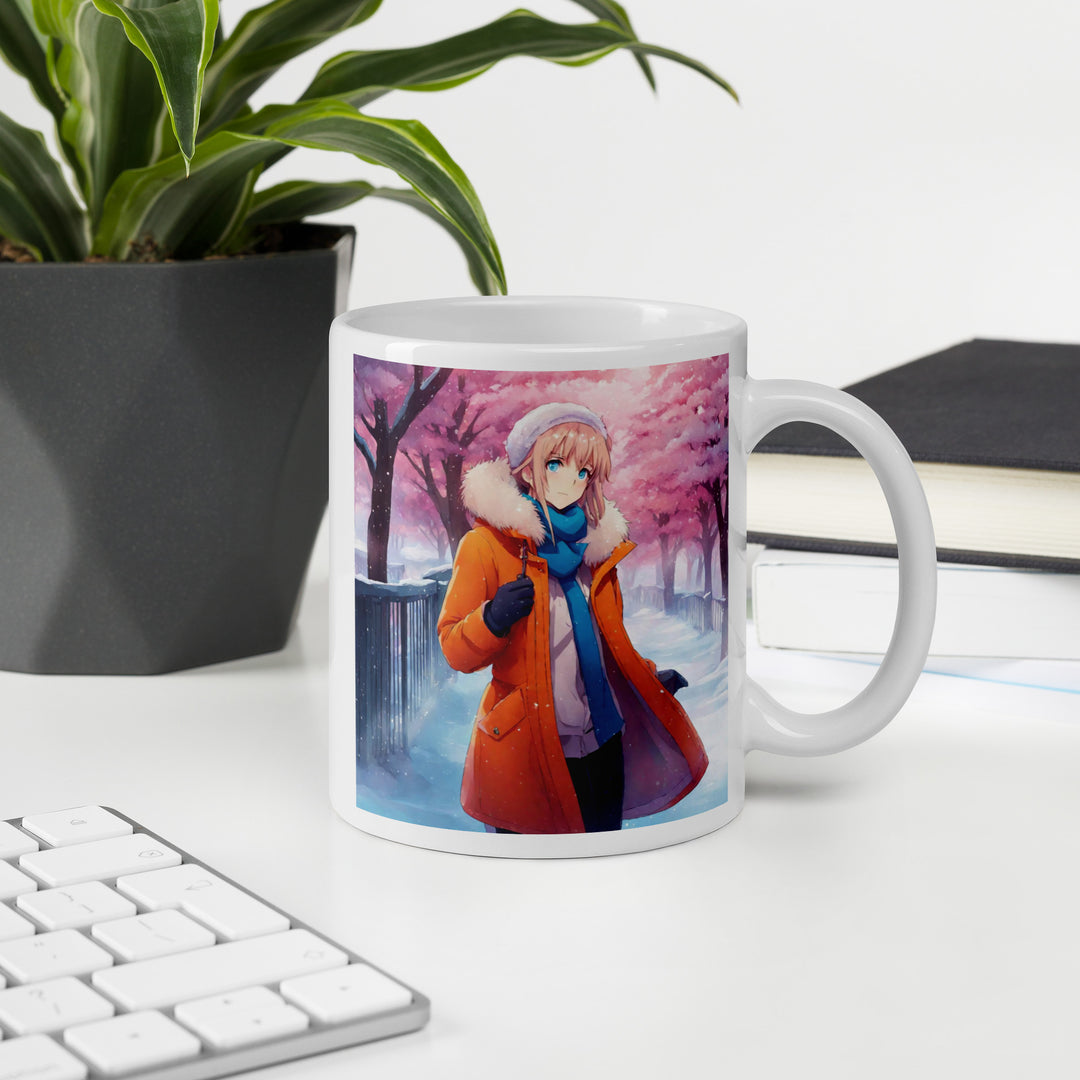 White glossy mug - WhatUWant2Buy