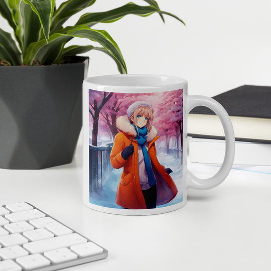 White glossy mug - WhatUWant2Buy