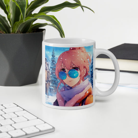 White glossy mug - WhatUWant2Buy