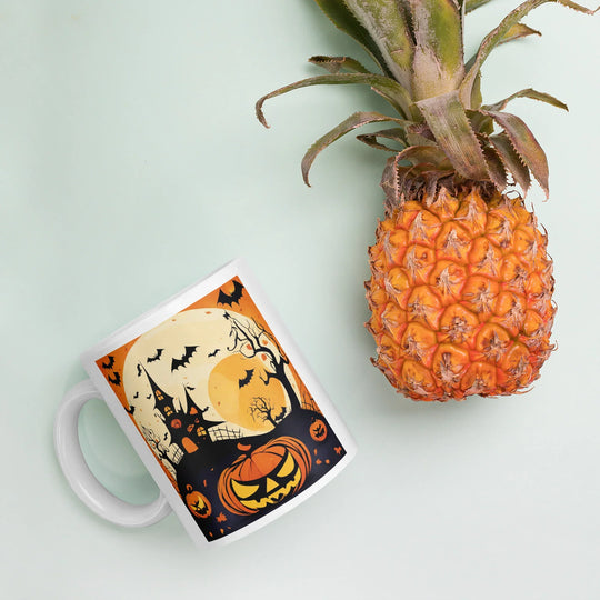 White glossy mug - WhatUWant2Buy