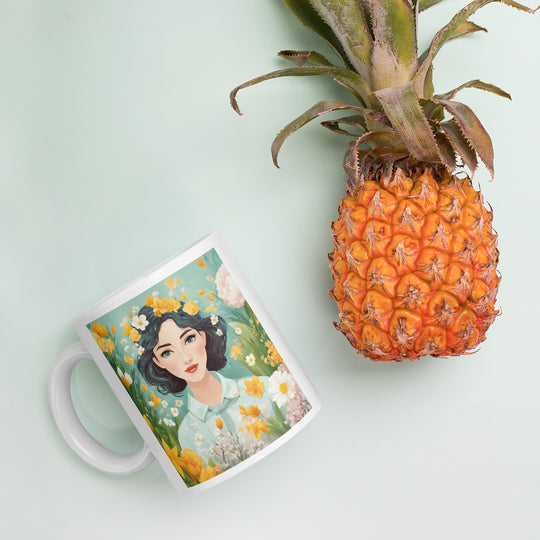 White glossy mug - WhatUWant2Buy