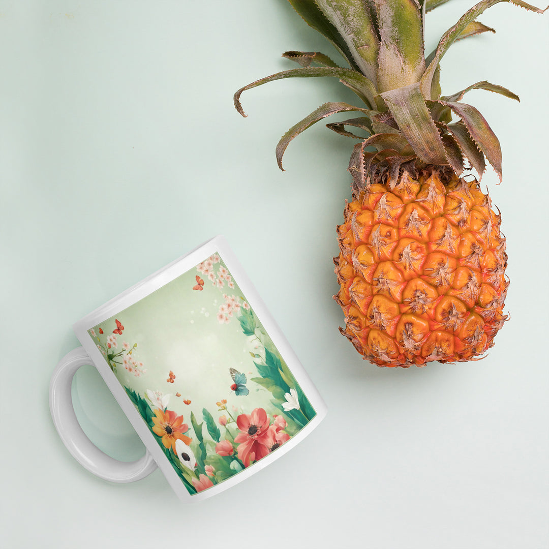 White glossy mug - WhatUWant2Buy