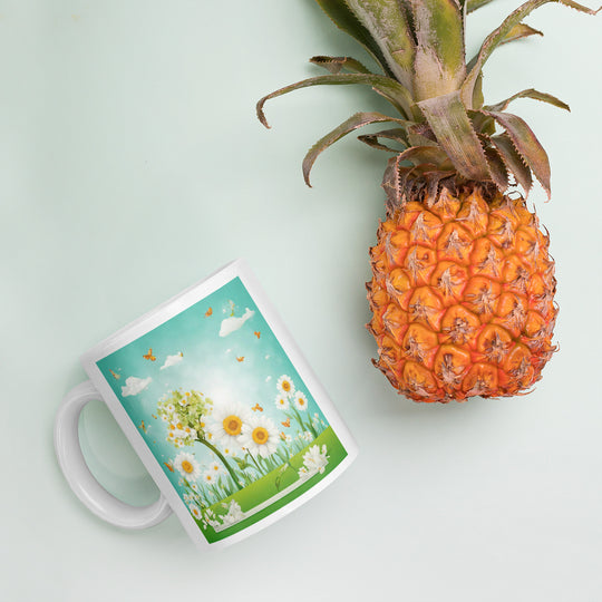 White glossy mug - WhatUWant2Buy