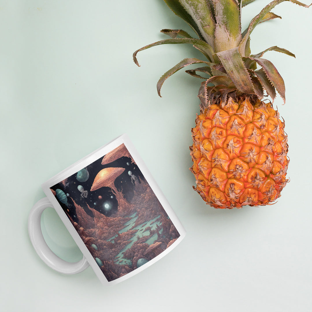 White glossy mug - WhatUWant2Buy
