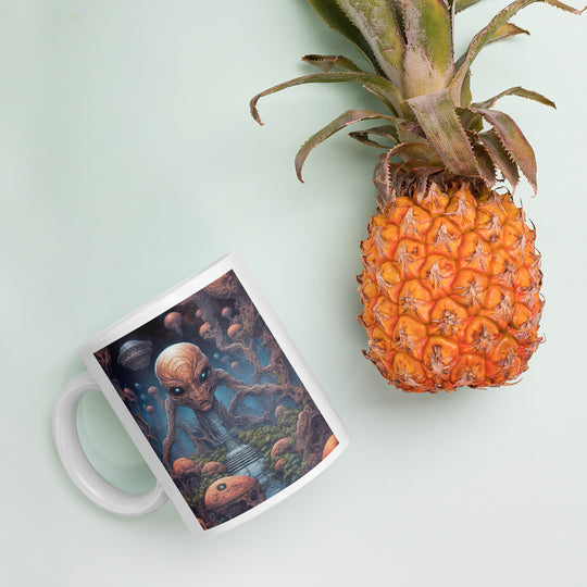 White glossy mug - WhatUWant2Buy
