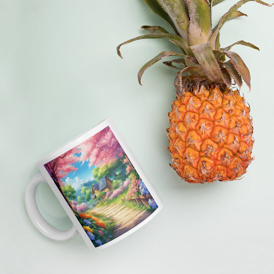 White glossy mug - WhatUWant2Buy