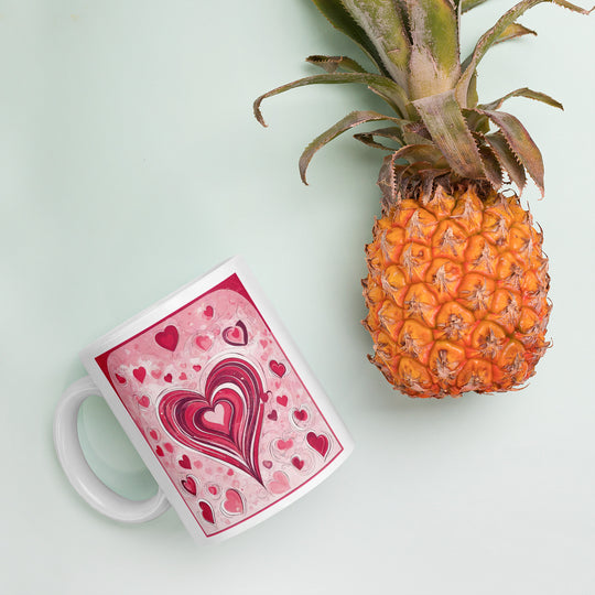White glossy mug - WhatUWant2Buy
