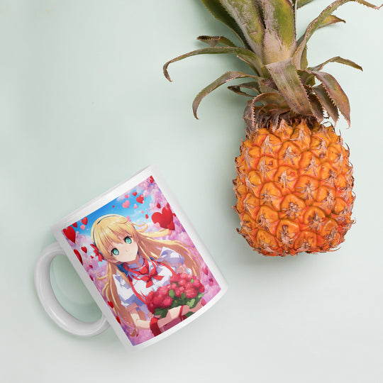 White glossy mug - WhatUWant2Buy
