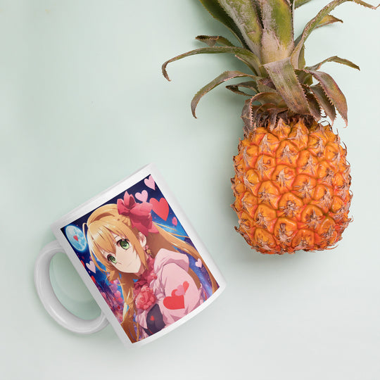 White glossy mug - WhatUWant2Buy