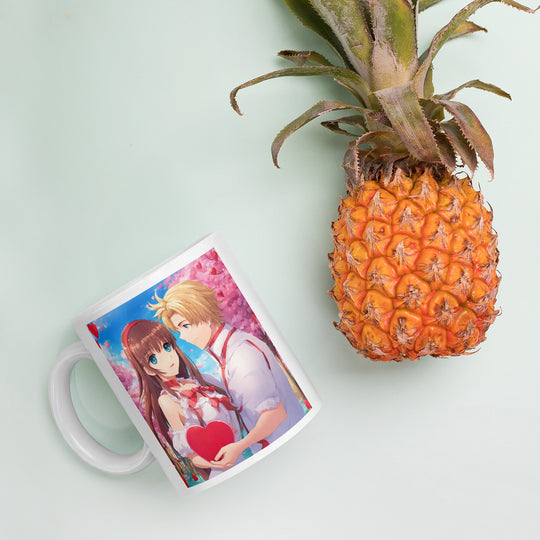 White glossy mug - WhatUWant2Buy