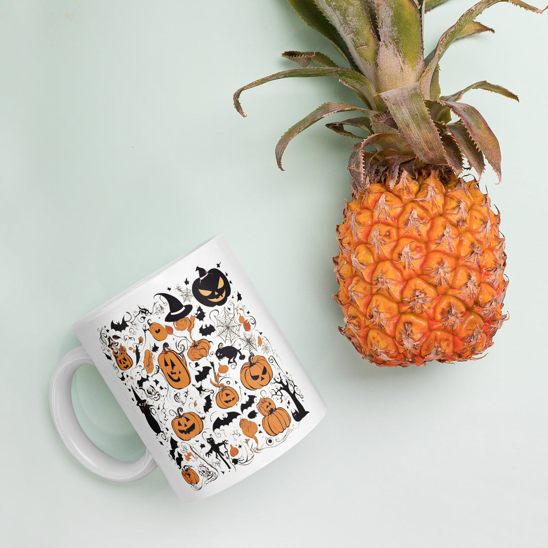White glossy mug - WhatUWant2Buy