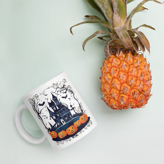 White glossy mug - WhatUWant2Buy