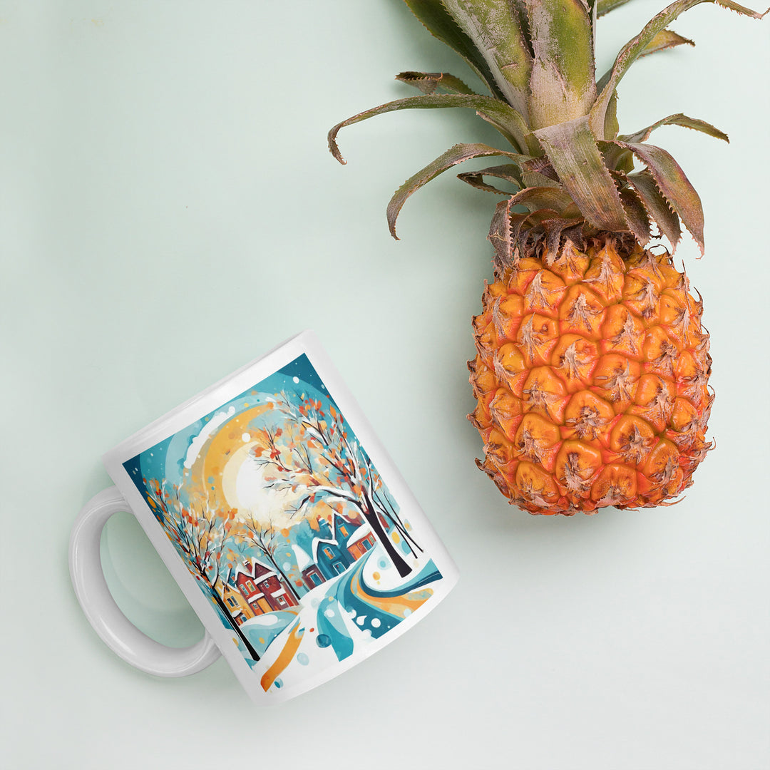 White glossy mug - WhatUWant2Buy